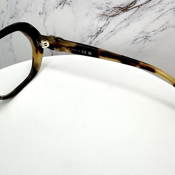 New CHANEL Eyeglasses Brown Gold Chain CC Square Acetate Womens - Picture 8 of 16